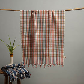 Handloom Fine Cotton Checks Bath Towel  71