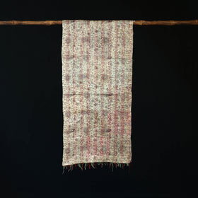 Bengal Kantha Handwork Patchwork Reversible Silk Stole 164