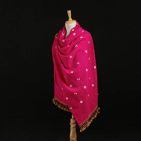 Kutch Handwoven Bandhani Merino Wool Shawl 25
