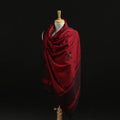 Kutch Handwoven Mirror Work Chomuk Buta Acrylic Wool Shawl 15