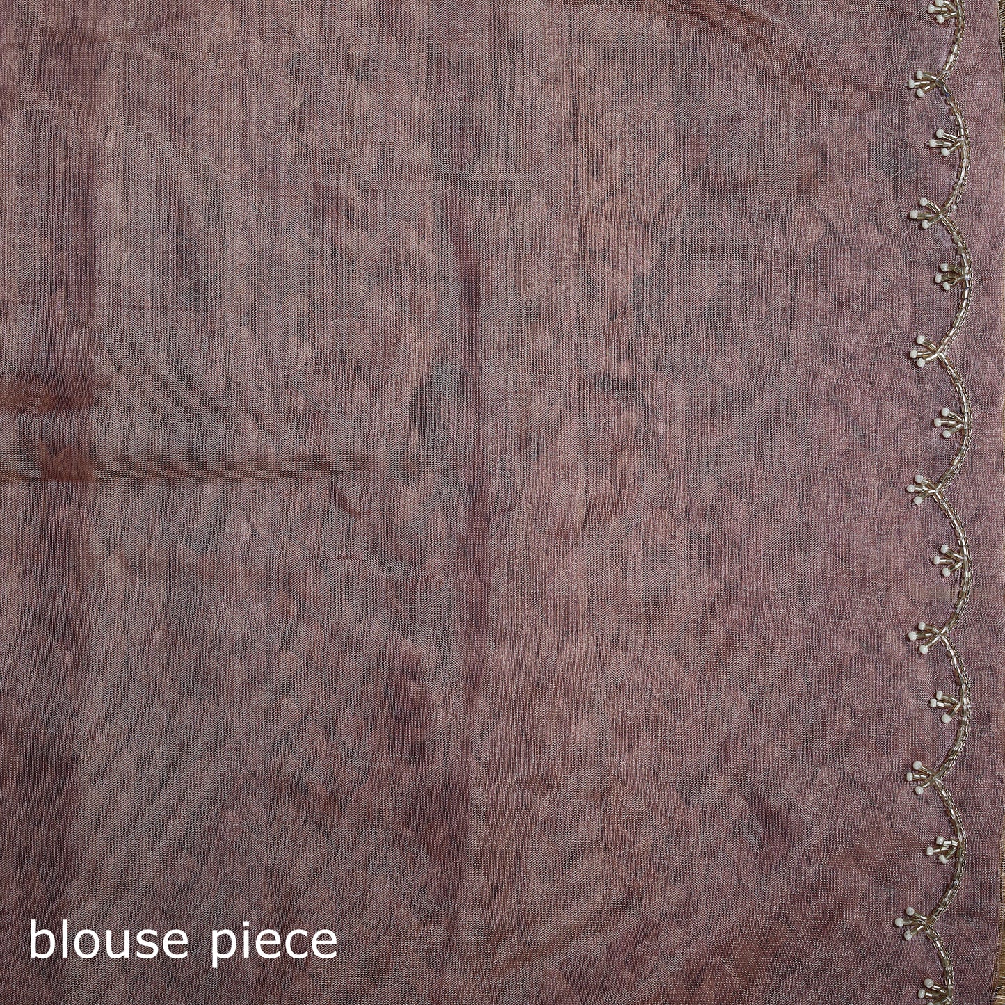 Pure Handloom Tissue Zari Buti Bead Work Katan Silk Chanderi Saree 07