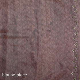 Pure Handloom Tissue Zari Buti Bead Work Katan Silk Chanderi Saree 07