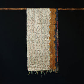 Bengal Kantha Handwork Patchwork Reversible Silk Stole 159