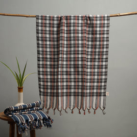 Handloom Fine Cotton Checks Bath Towel  74