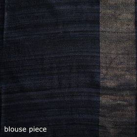Ghicha Tussar Silk Bhagalpuri Pure Handwoven Saree with Zari Border 03