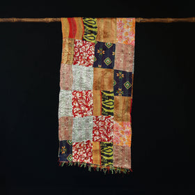 Bengal Kantha Handwork Patchwork Reversible Silk Stole 152