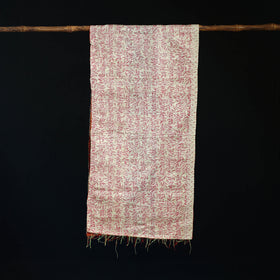 Bengal Kantha Handwork Patchwork Reversible Silk Stole 150