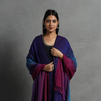 Blue - Kumaun Handwoven Pure Merino Wool Shawl for Women 123