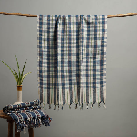 Handloom Fine Cotton Checks Bath Towel  77