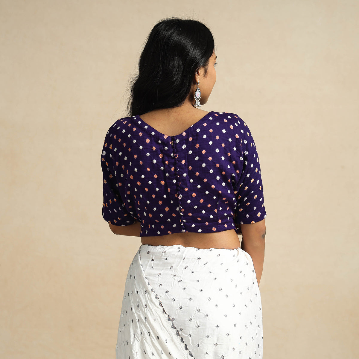 bandhani stitched blouse 