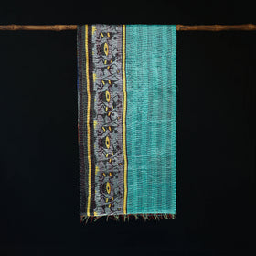 Bengal Kantha Handwork Patchwork Reversible Silk Stole 143