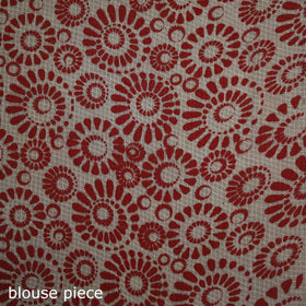 Kalamkari Printed Kota Doria Cotton Saree 04