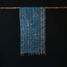 Bengal Kantha Handwork Patchwork Reversible Silk Stole 141