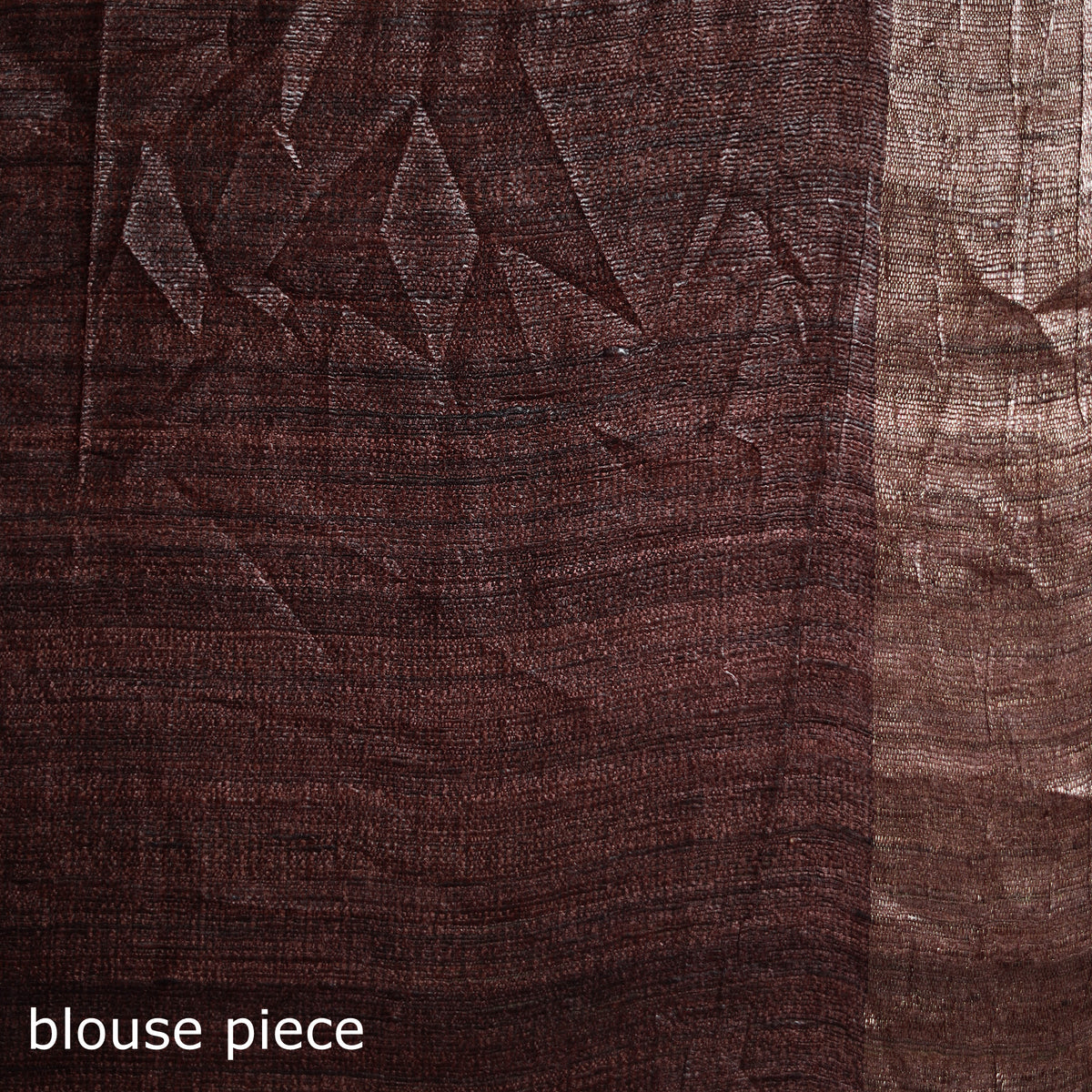 Ghicha Tussar Silk Bhagalpuri Pure Handwoven Saree with Zari Border 04