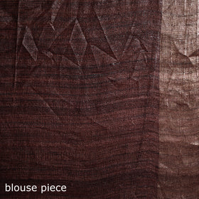 Ghicha Tussar Silk Bhagalpuri Pure Handwoven Saree with Zari Border 04