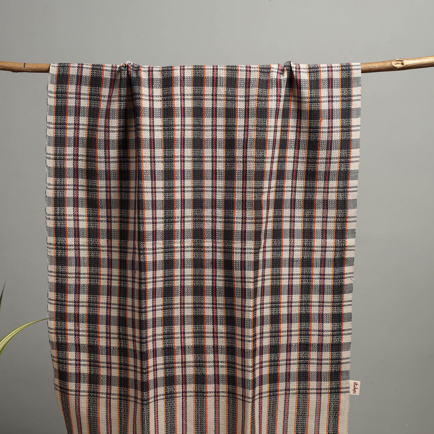 Handloom Fine Cotton Checks Bath Towel  80