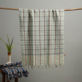 Handloom Fine Cotton Checks Bath Towel  81
