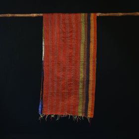 Bengal Kantha Handwork Patchwork Reversible Silk Stole 137