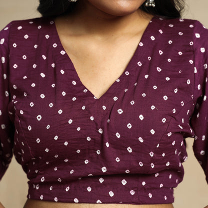 bandhani stitched blouse 
