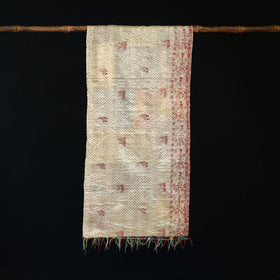 Bengal Kantha Handwork Patchwork Reversible Silk Stole 135