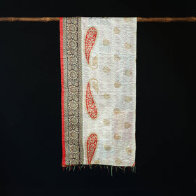 Bengal Kantha Handwork Patchwork Reversible Silk Stole 134