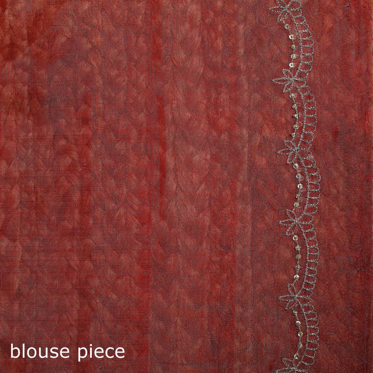 Pure Handloom Tissue Zari Buti Bead Work Katan Silk Chanderi Saree 10