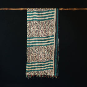 Bengal Kantha Handwork Patchwork Reversible Silk Stole 132