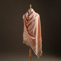 Floral Sanganeri Print Pure Merino Wool Handwoven Shawl 10