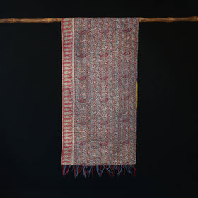 Bengal Kantha Handwork Patchwork Reversible Silk Stole 130