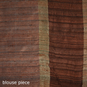 Dupion Raw Silk Bhagalpuri Pure Handwoven Saree with Zari Border 06