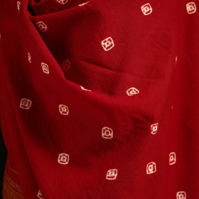 Kutch Handwoven Bandhani Merino Wool Shawl 33