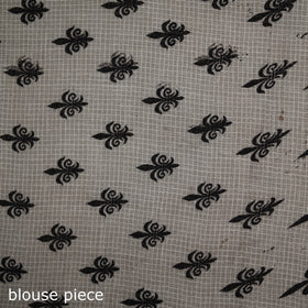 Kalamkari Printed Kota Doria Cotton Saree 07