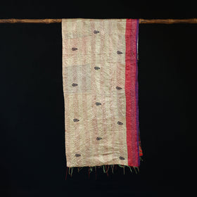Bengal Kantha Handwork Patchwork Reversible Silk Stole 127