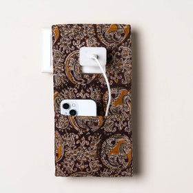 Brown Handmade Cotton Mobile Charging Holder
