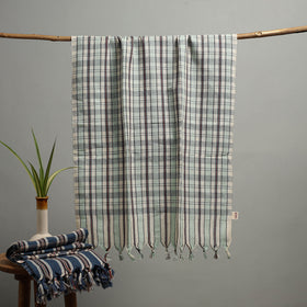 Handloom Fine Cotton Checks Bath Towel  78