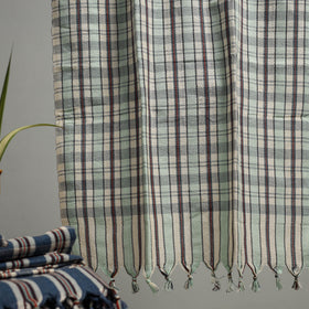 Handloom Fine Cotton Checks Bath Towel  78