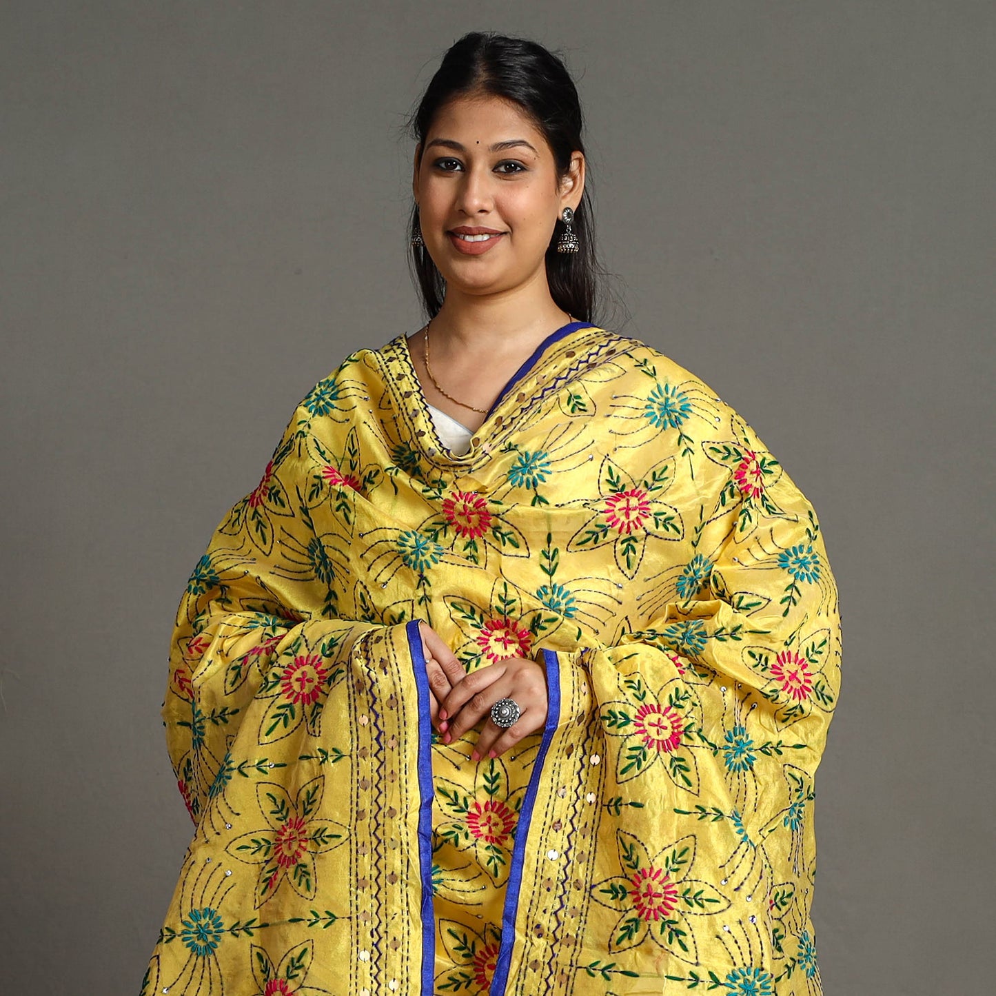 Phulkari Embroidered Dupatta