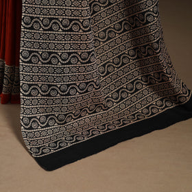 Red - mul cotton hand bagru saree 26 - handcrafted