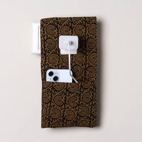 Brown Handmade Cotton Mobile Charging Holder