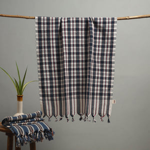 Handloom Fine Cotton Checks Bath Towel  85