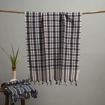 Handloom Fine Cotton Checks Bath Towel  85