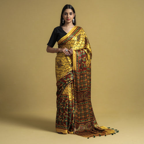 ajrakh saree