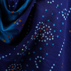 Kutch Handwoven Mirror Work Bandhani Tie-Dye Bagida Merino Wool Shawl 23