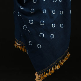 Kutch Handwoven Bandhani Merino Wool Shawl 35