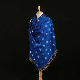 Kutch Handwoven Bandhani Merino Wool Shawl 36
