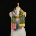 Bengal Kantha Handwork Patchwork Reversible Silk Stole 276