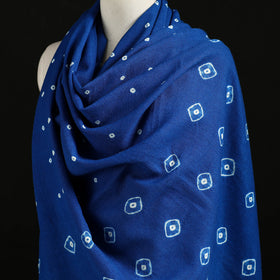 Kutch Handwoven Bandhani Merino Wool Shawl 36