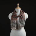 Pedana Block Print Natural Dyed Cotton Kalamkari Stole 03