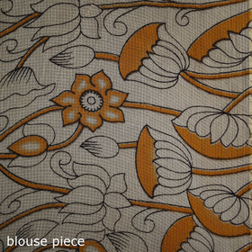 Kalamkari Printed Kota Doria Cotton Saree 09