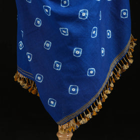 Kutch Handwoven Bandhani Merino Wool Shawl 36